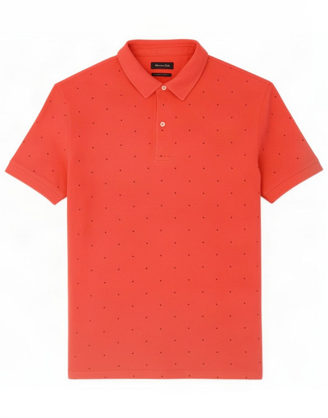 Polo Massimo Dutti Hombre Estampado Abstracto XL Rojo