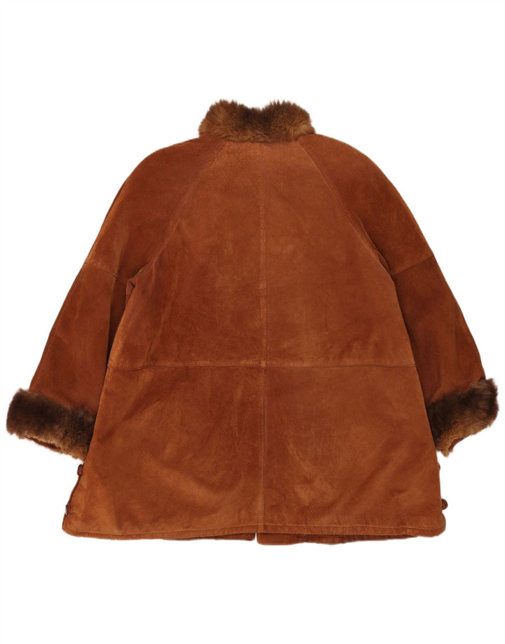 Pascucci Abrigo de ante para mujer EU 44 XL Marrón