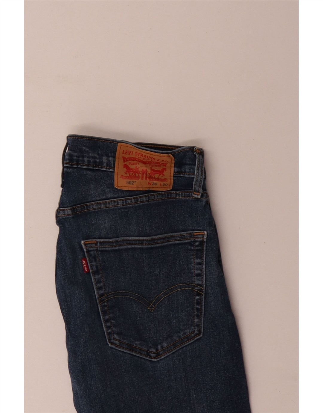 LEVI'S Vaqueros cónicos 502 para hombre W30 L30 Algodón azul