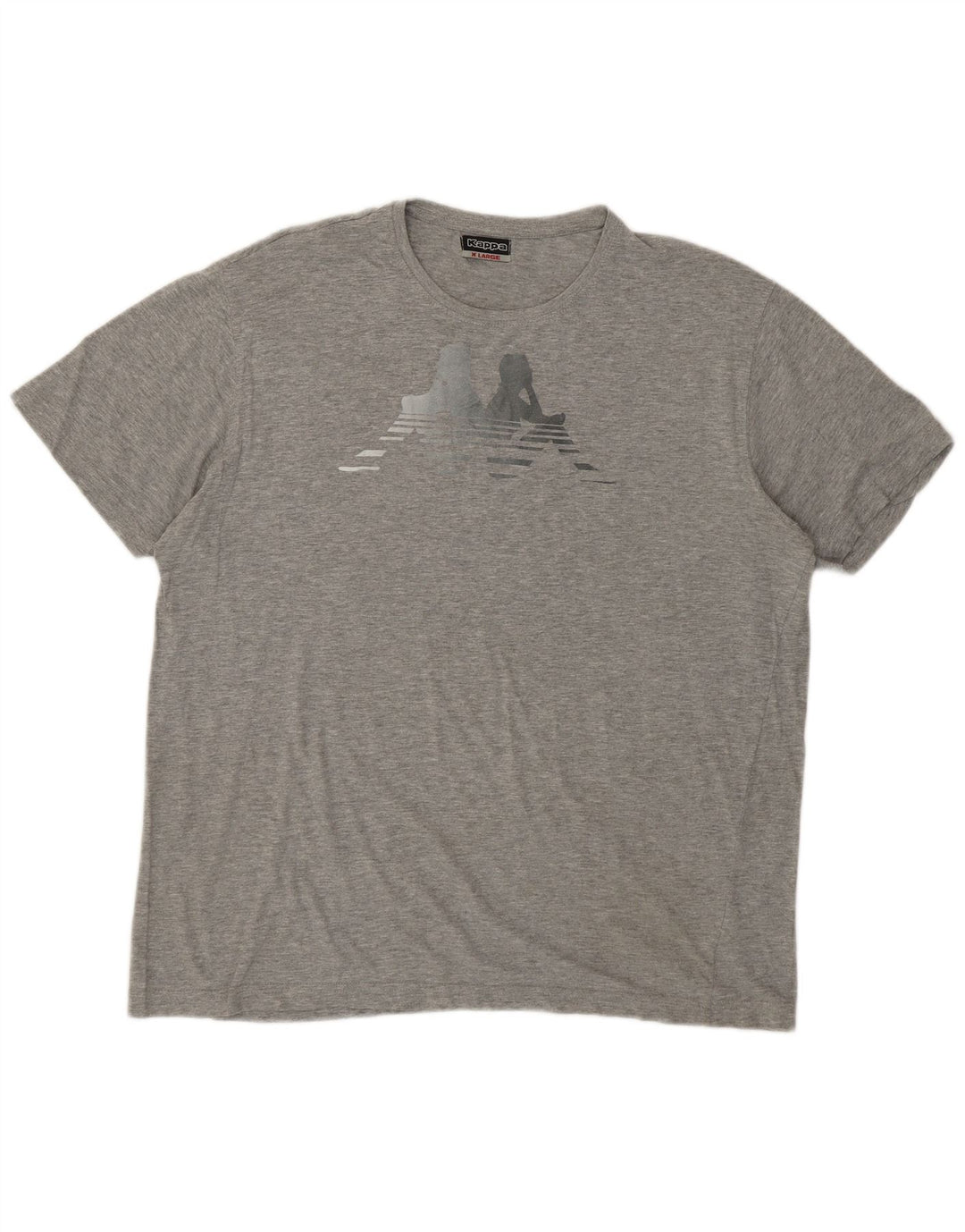 KAPPA Camiseta gráfica para mujer Top UK 18 XL Algodón gris