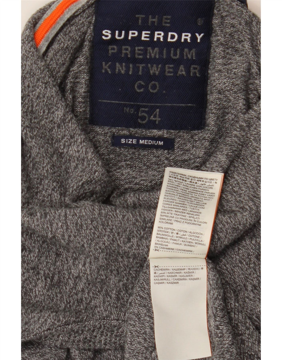 SUPERDRY Jersey con capucha para hombre de algodón gris medio