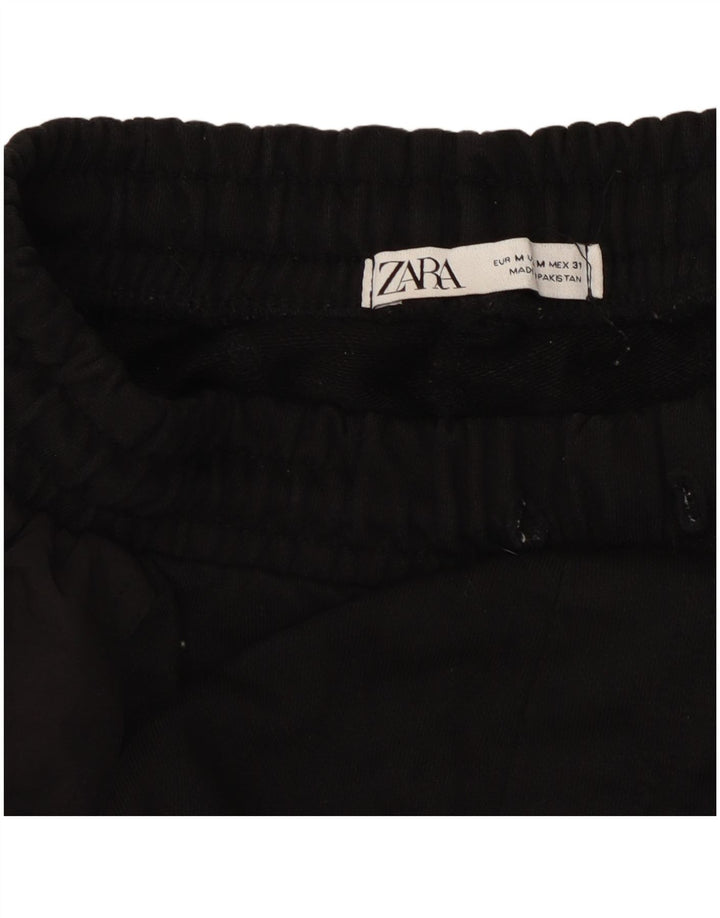 Zara Hombre Capri Cargo Pantalones De Chándal Joggers Medium Negro
