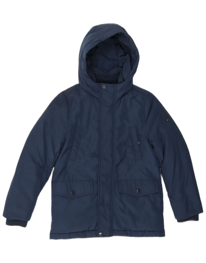 Tommy Hilfiger Chaqueta acolchada con capucha para niños 9-10 años Azul marino Poliéster