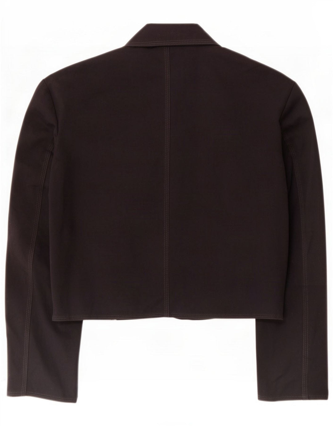 Stefanel Chaqueta Bolero de manga 3/4 para mujer UK 44 Grande Poliéster negro