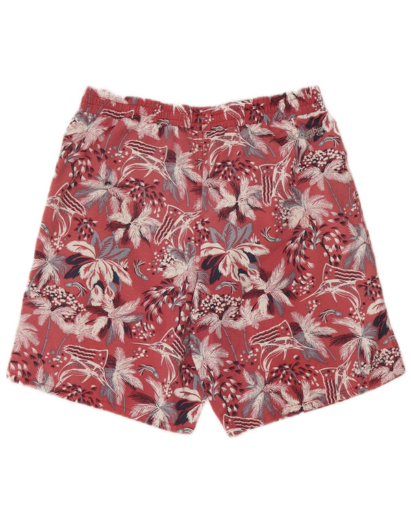 Columbia Bañador corto para niño 15-16 años Nylon floral rojo