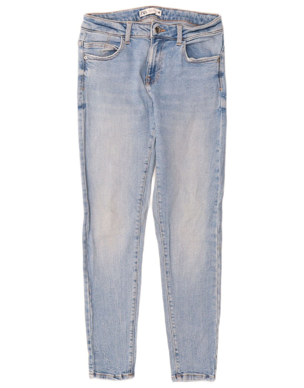 Zara Vaqueros pitillo para mujer EU 38 Small W28 L28 Algodón azul