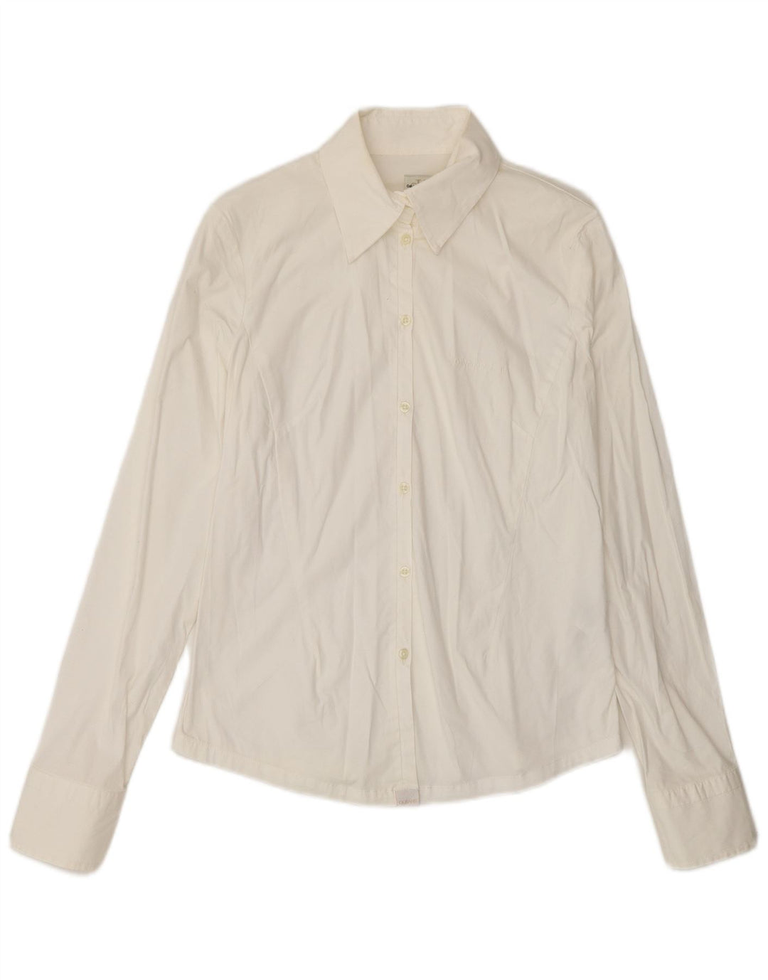 Camisa Calvin Klein para mujer Reino Unido 12 Algodón blanco mediano