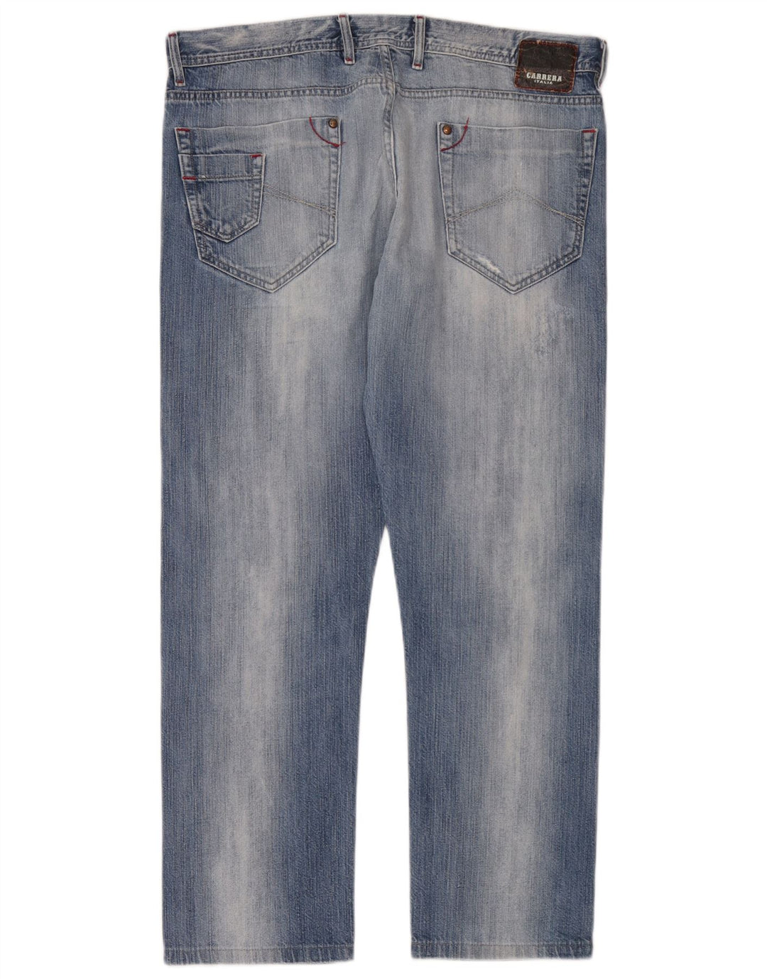 Carrera Jeans Rectos Para Hombre W36 L30 Algodón Azul