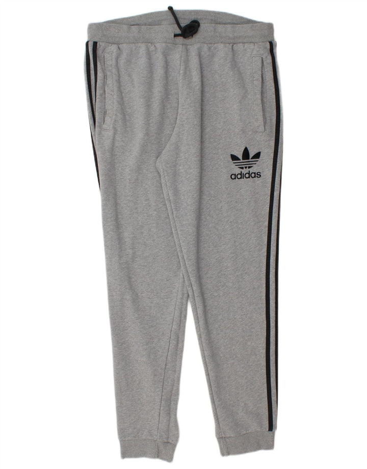 ADIDAS Hombre Chándal Pantalón Joggers XL Gris Algodón