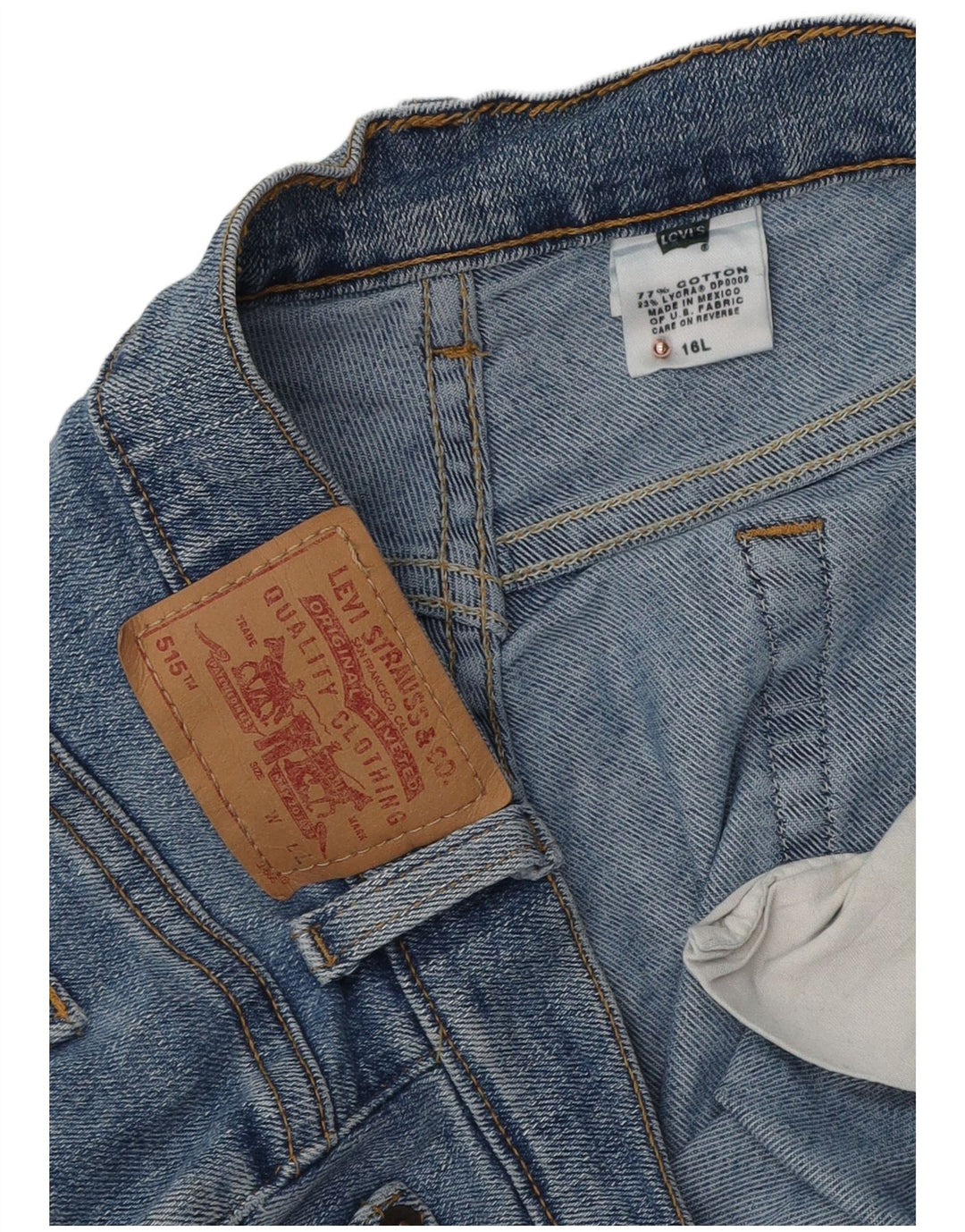 Levi's Jeans 515 Bootcut para mujer US 16 2XL W36 L32 Algodón azul