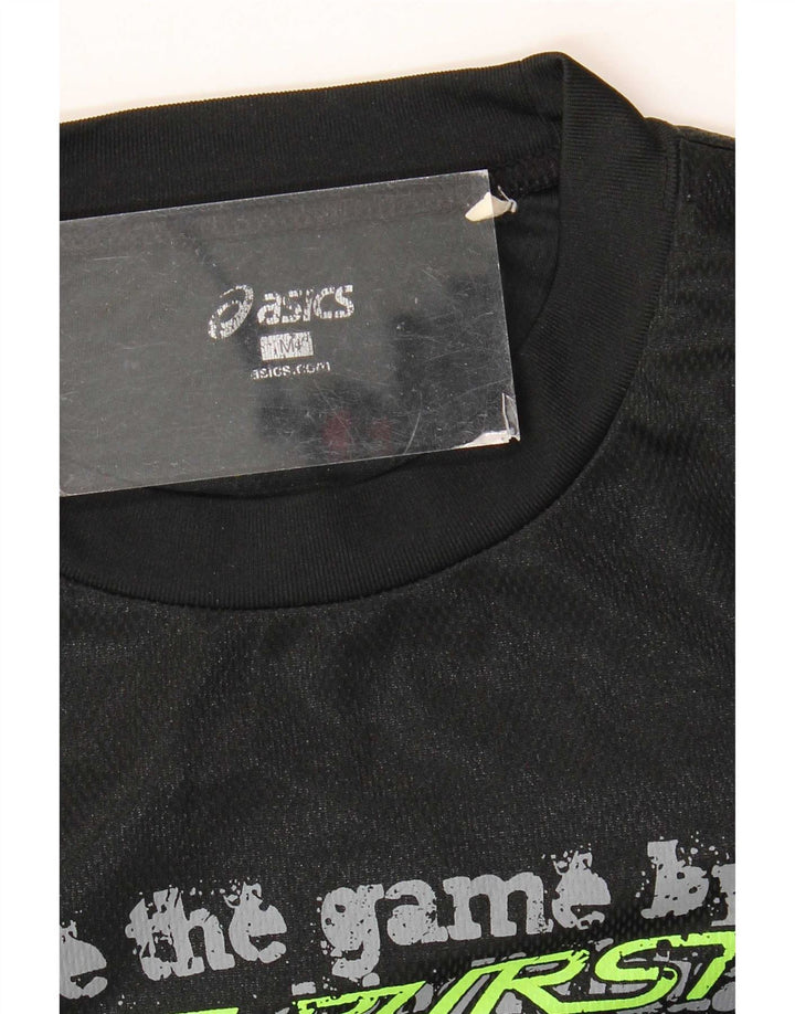 Asics Hombre Graphic Top Manga Larga Medio Negro
