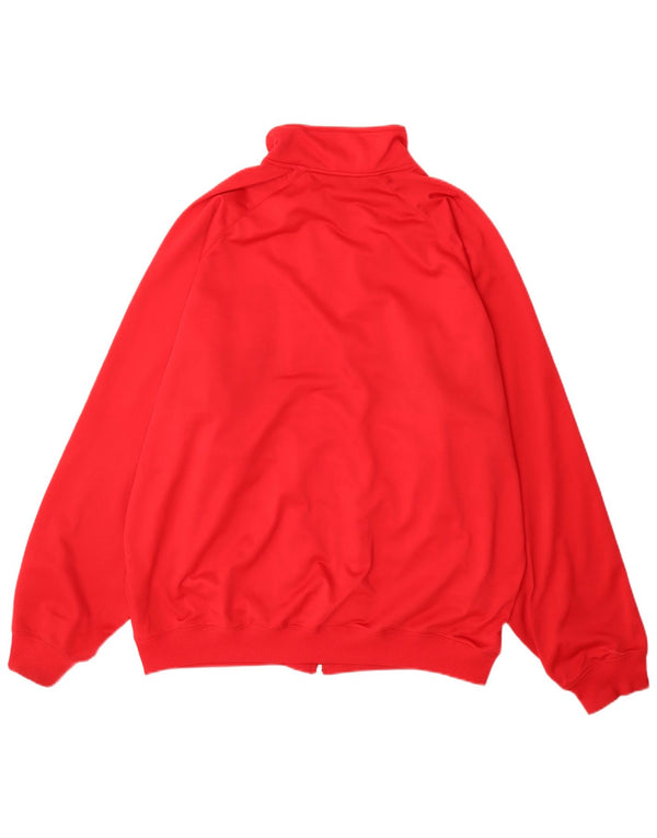 Fila Mens Tracksuit Top Jacket XL Red Colourblock Polyester
