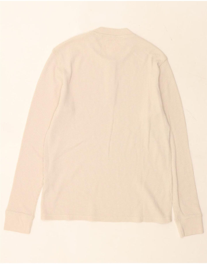 Levi's Hombre Standard Top Manga Larga Algodón Beige Medio