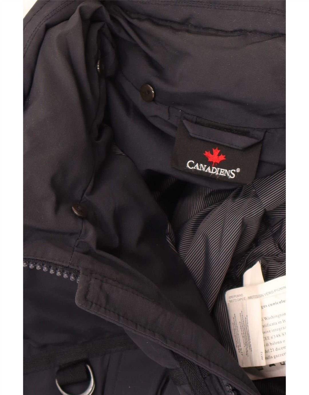 Canadiens Chaqueta acolchada para hombre UK 42 XL Algodón azul marino