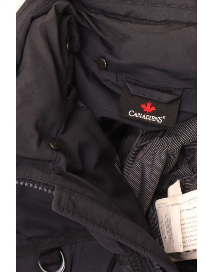 Canadiens Chaqueta acolchada para hombre UK 42 XL Algodón azul marino