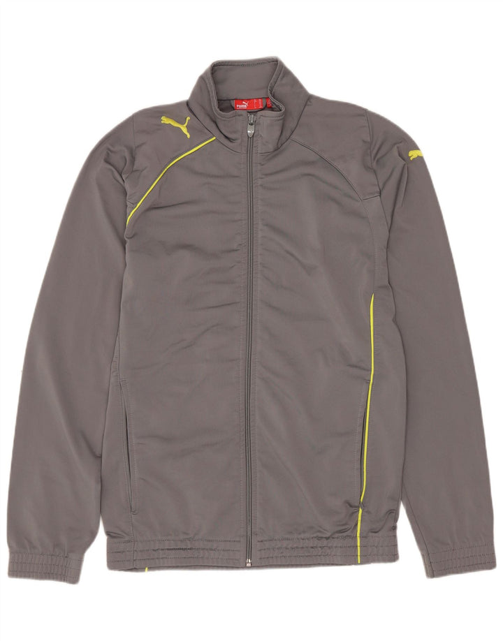 PUMA Chaqueta de chándal para niño 13-14 años Gris Poliéster