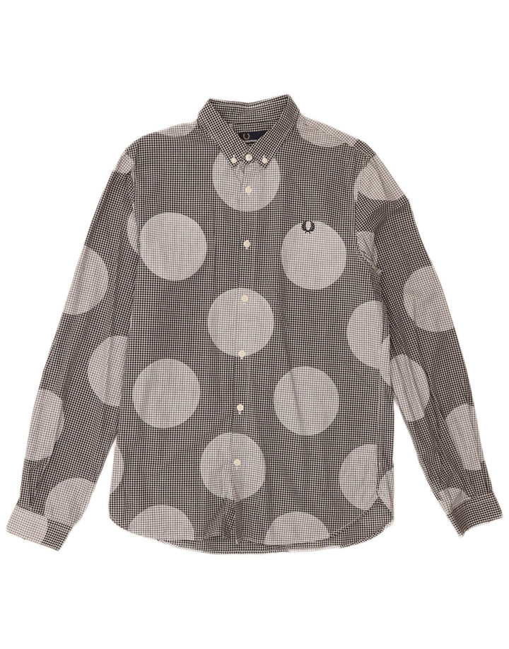 Camisa Fred Perry Hombre Mediana De Algodón Con Lunares Negros