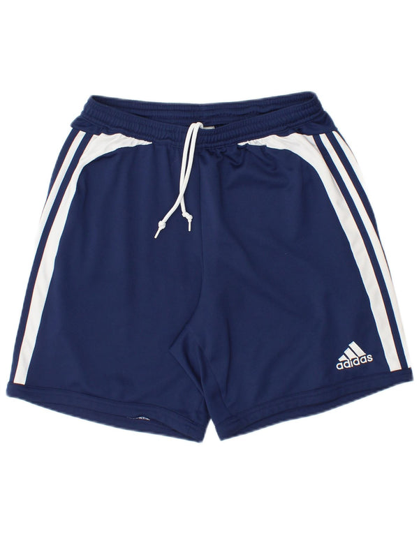 Adidas Mens Climalite Sport Shorts Grande Azul Marino Colorblock Poliéster