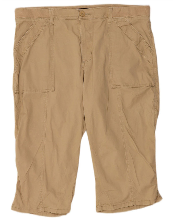 Bermudas Lee De Cintura Alta Mujer W36 XL Beige
