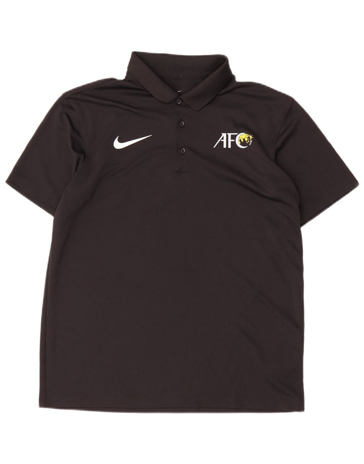 Nike Polo gráfico para hombre Poliéster negro mediano