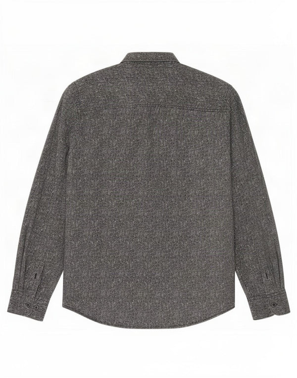Calvin Klein Jeans Camisa con estampado abstracto para hombre XL Algodón gris