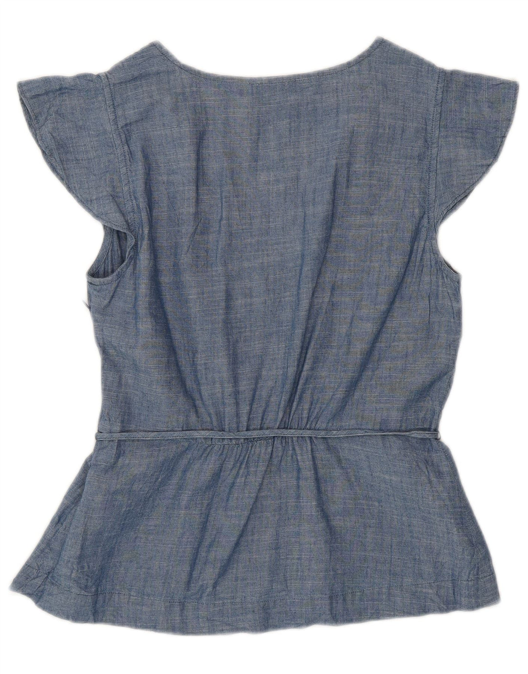 J. CREW Blusa para mujer Top US 0 XS Algodón azul