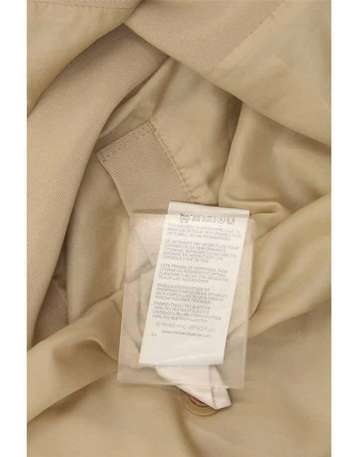 Marks & Spencer Abrigo de corte estándar para mujer UK 40 XL Poliéster beige