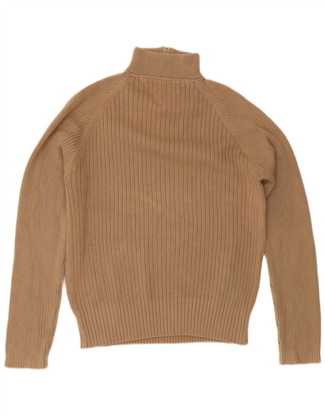 Tommy Hilfiger Jersey con Cuello y Cremallera para Hombre de algodón Beige Medio