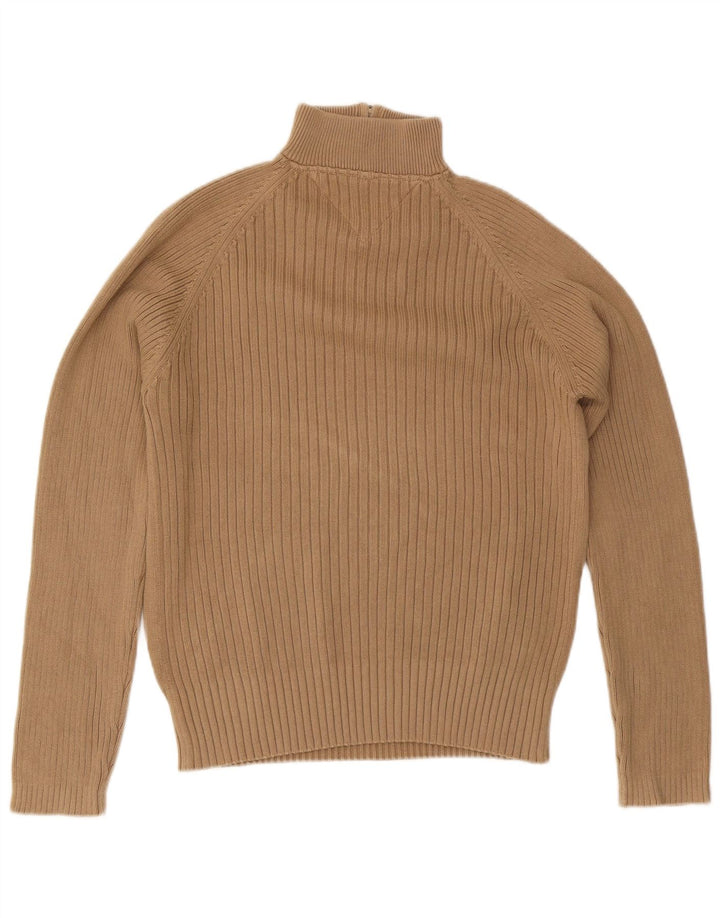 Tommy Hilfiger Jersey con Cuello y Cremallera para Hombre de algodón Beige Medio
