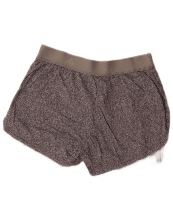 Adidas Mujer Climalite Graphic Sport Shorts UK 8/10 Pequeño Gris