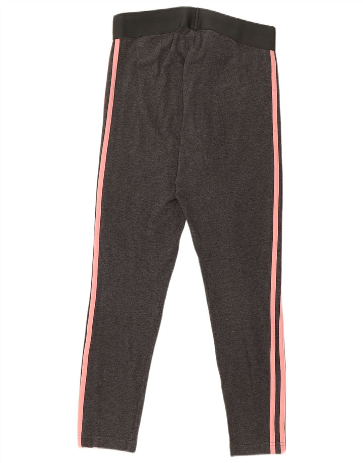 Adidas Leggings cortos para mujer Reino Unido 12/14 Algodón gris medio