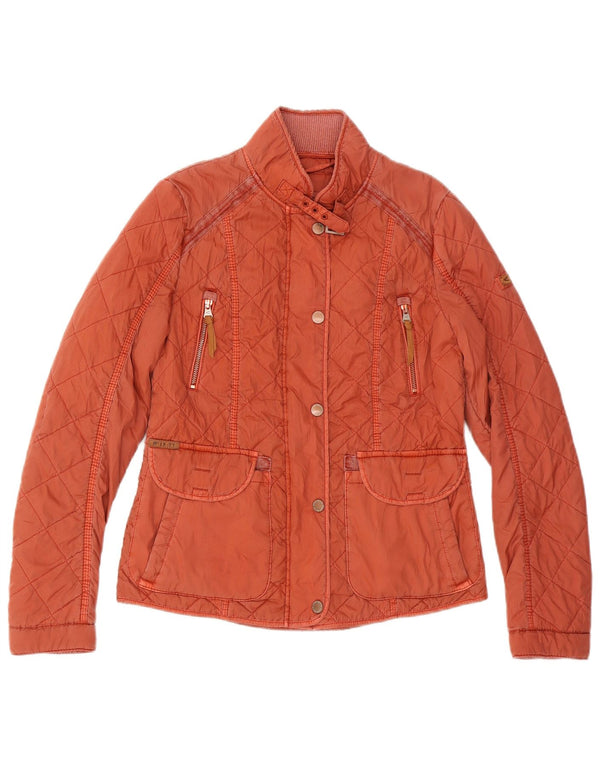 Camel Active Chaqueta acolchada para mujer EU 36 Small Naranja Poliéster
