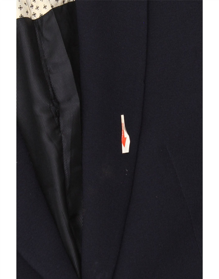 Zara Chaqueta Blazer De 1 Botón para Mujer UK 42 Azul Marino Mediano
