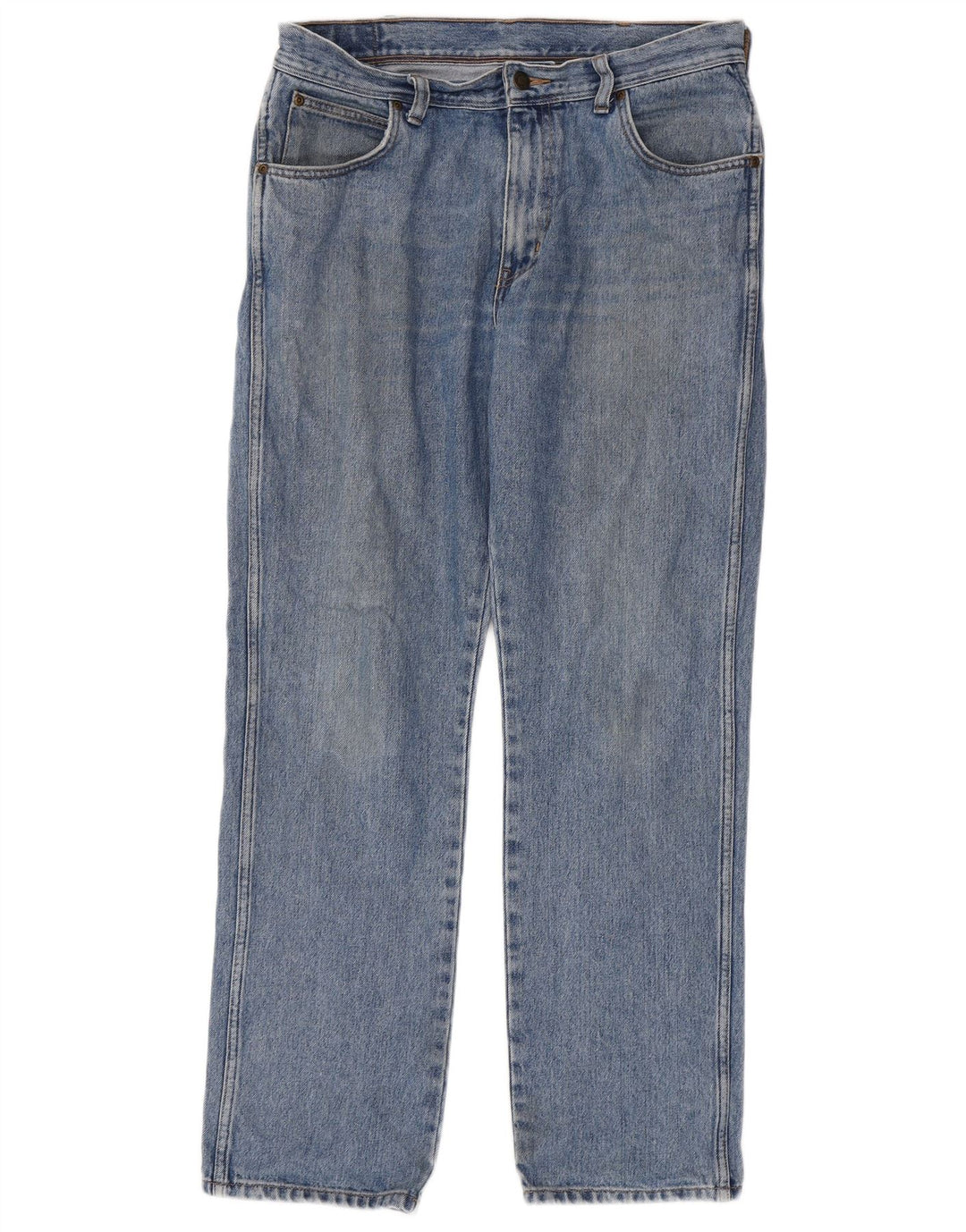 Wrangler Vaqueros rectos de corte regular para hombre W34 L32 Algodón azul