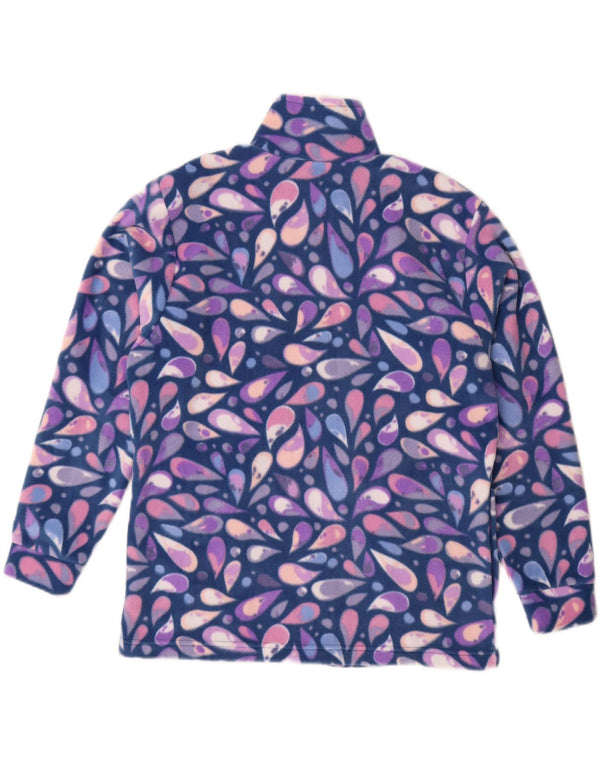 Canada Logan Chaqueta polar para mujer UK 18 XL Azul Paisley Algodón