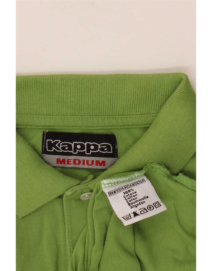 Kappa Polo De Manga Larga De Algodón Verde Medio Hombre