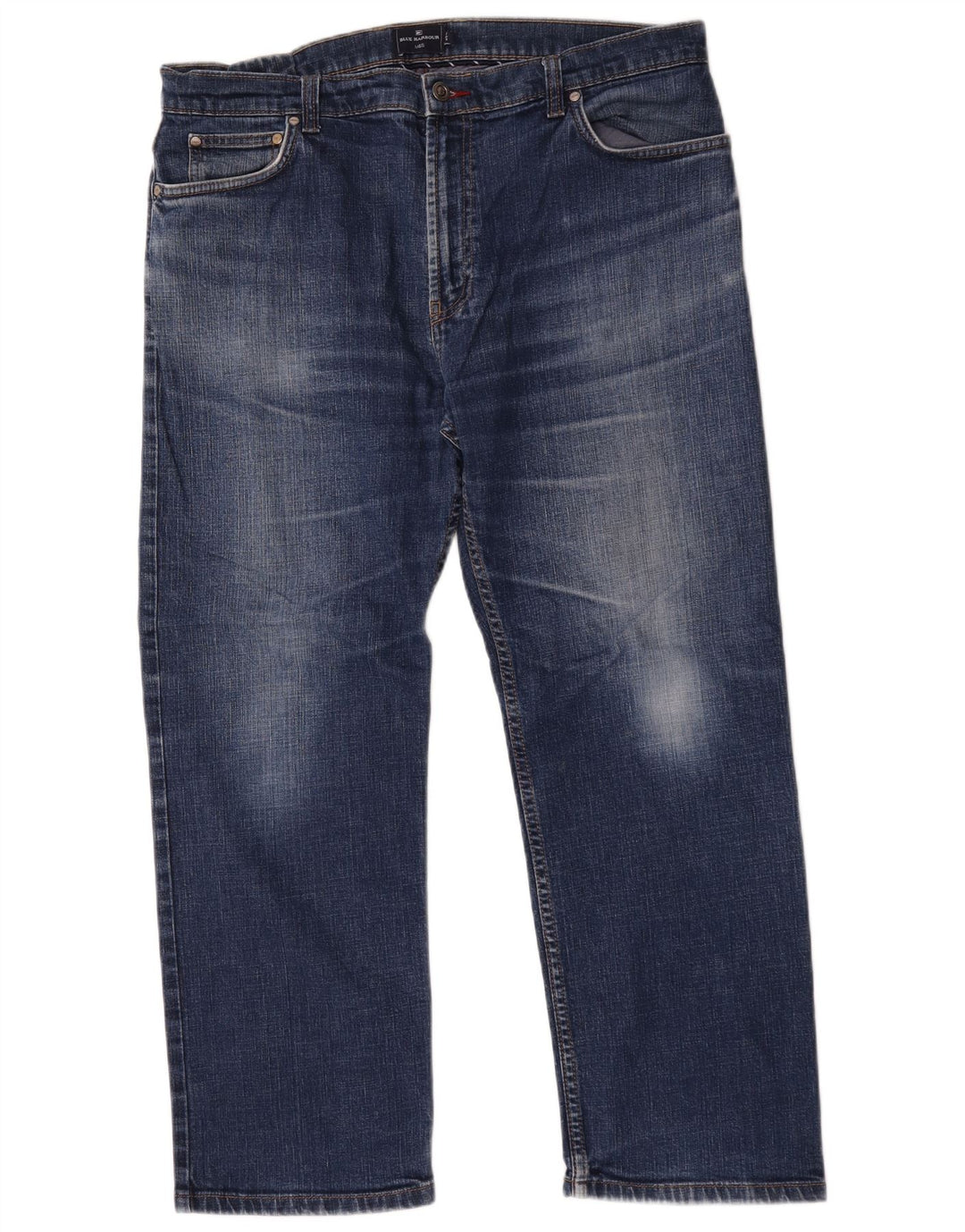 Marks & Spencer Vaqueros rectos azules Harbor para hombre W38 L29 Algodón azul