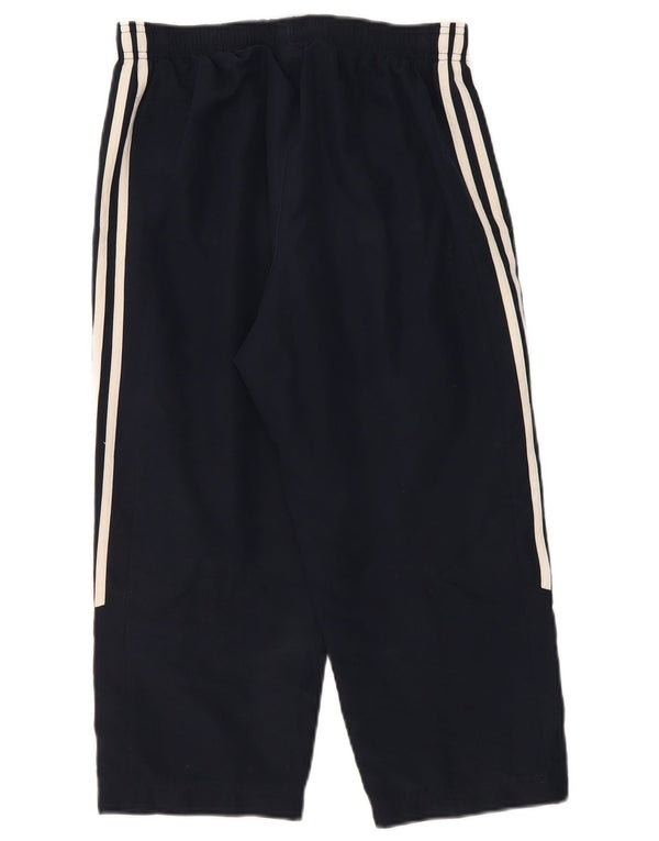 Adidas Mujer Capri Chándal Pantalones UK 10 Pequeño Azul Marino Poliéster