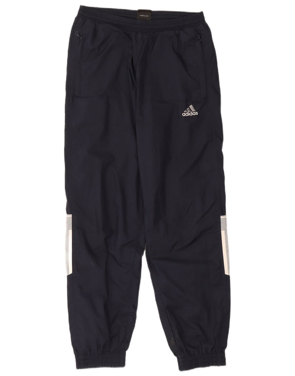 Adidas Pantalones de chándal para hombre Joggers UK 38/40 Medium Azul marino Poliéster