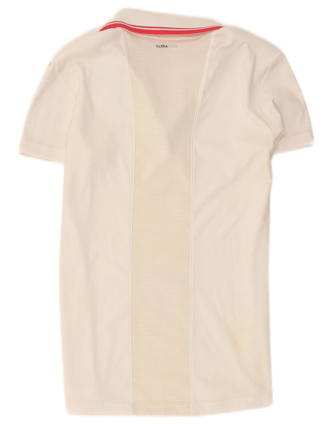 Adidas - Polo Climacool para mujer, talla 40, poliéster blanco mediano