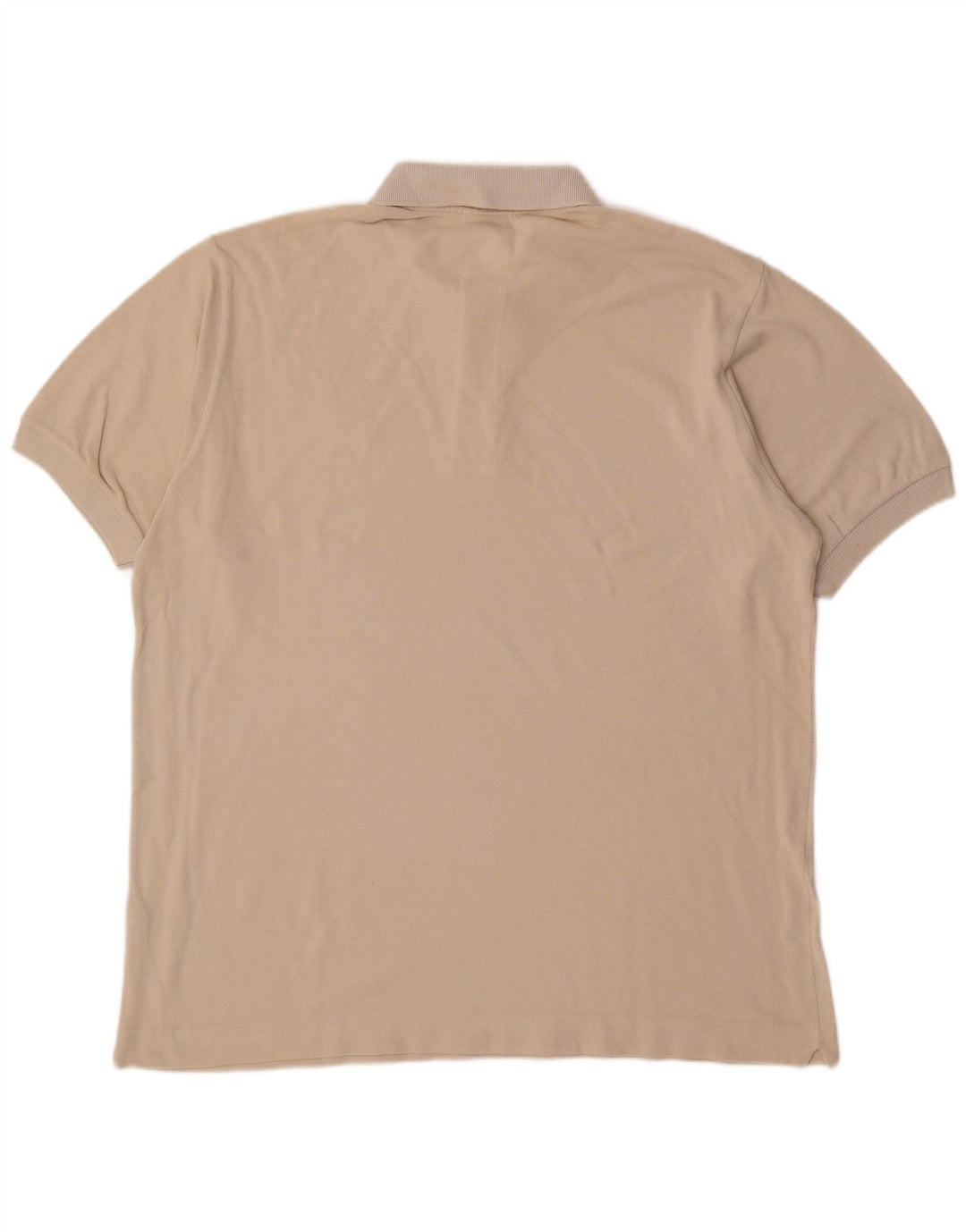 LACOSTE Polo para hombre talla 5 grande de algodón blanco roto