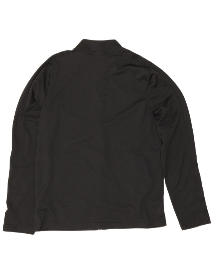 Nike Boys Dri Fit Chándal Top Chaqueta 12-13 años Grande Negro Poliéster