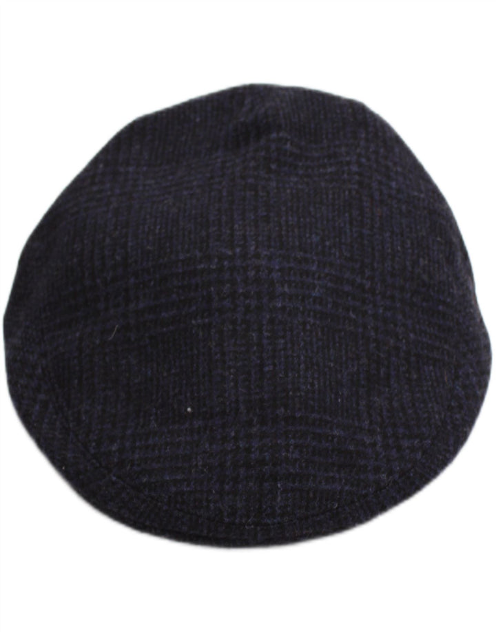 Roderick Charles Gorra plana para hombre XL Azul marino Cuadros Lana Clásica