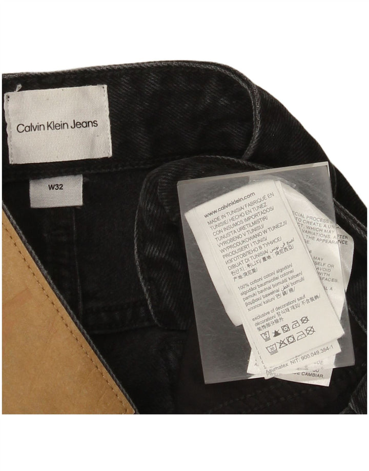 Pantalones cortos de mezclilla para hombre Calvin Klein W32 Algodón negro mediano
