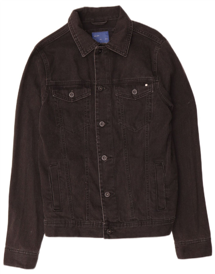 Zara Chaqueta Vaquera Hombre UK 36 Small Negro