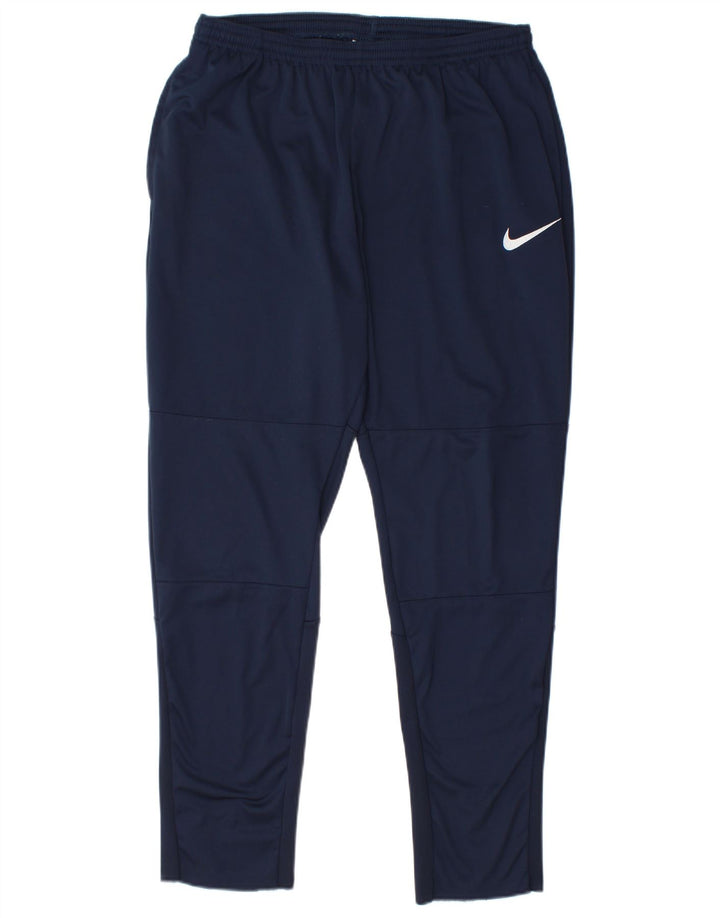 Nike - Pantalón de chándal para hombre, talla grande, azul marino, poliéster