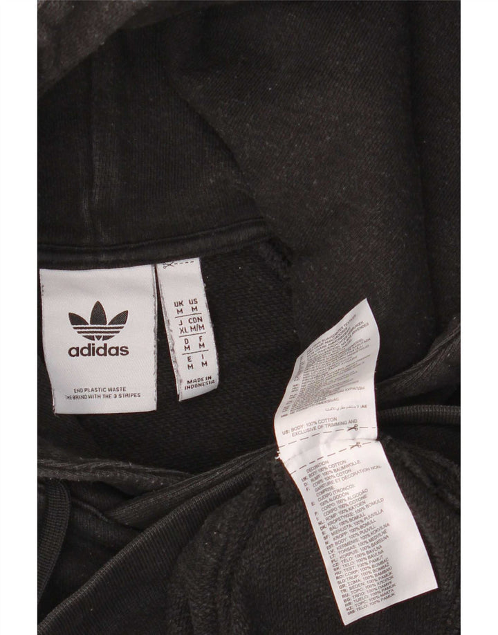 Adidas Hombre Sudadera Con Capucha Jumper Medium Negro Algodón