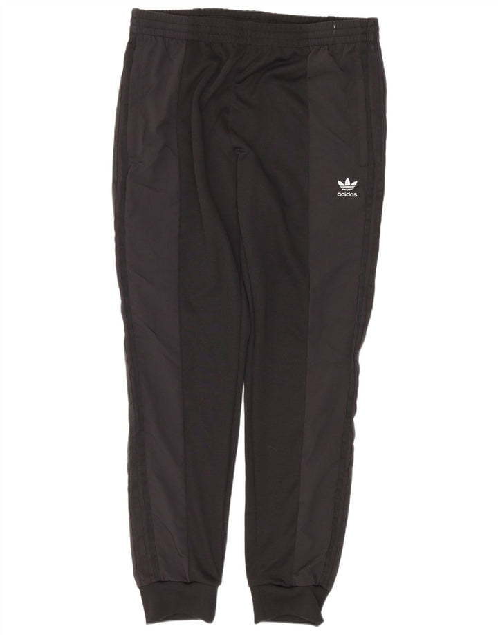 Adidas Hombre Pantalones De Chándal Joggers Large Negro Colorblock Poliéster