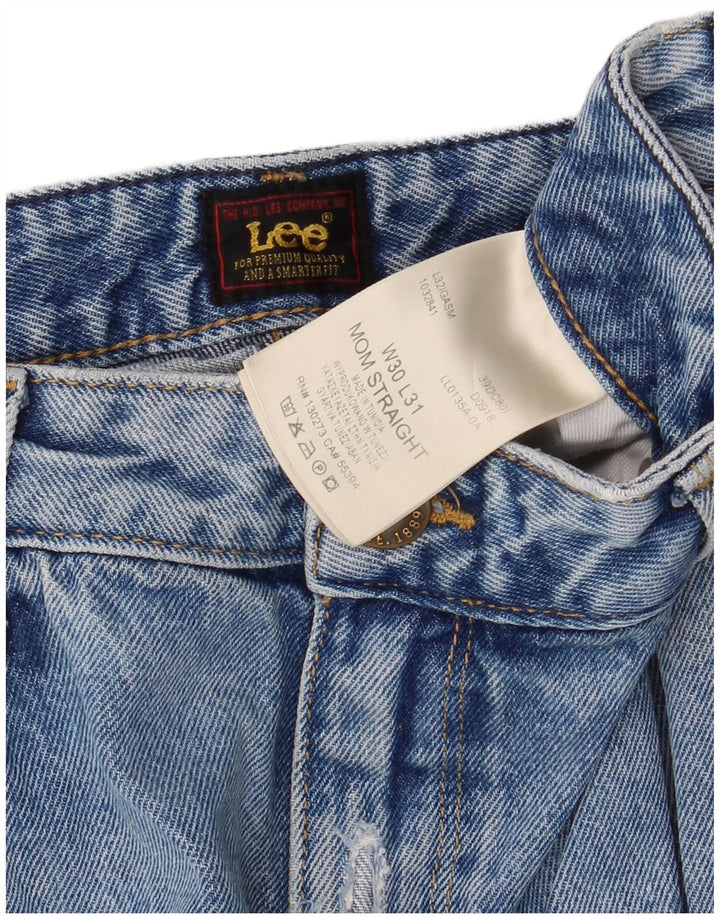 Lee Jeans Mom Rectos Para Hombre W30 L31 Algodón Azul