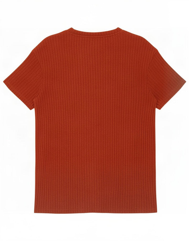 Zara Mujer Camiseta Top UK 44 Marrón Medio